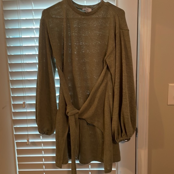 Saboskirt green sweater light knit dress size small - Picture 2 of 5